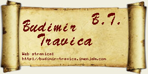 Budimir Travica vizit kartica